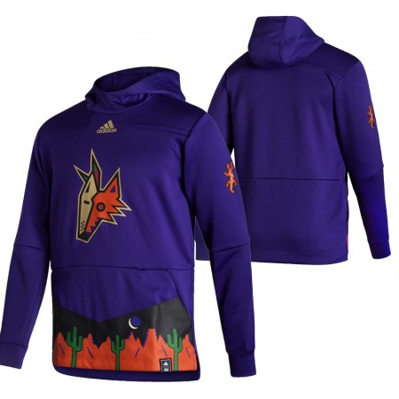 Arizona Coyotes Blank 2020-21 Reverse Retro Pullover Mikiny Hooded - Pánské